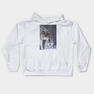 Timber Wolf Kids Hoodie